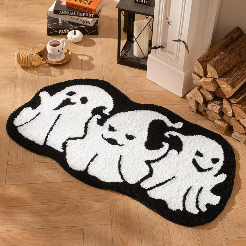 Cross-border Halloween Ghost Imitation Cashmere Factory Direct Wholesale, Private Labeling and Dropshipping, Best-selling Bathroom and Bedroom Floor Mat Cross-border Halloween Ghost Imitation Cashmere Factory Direct Wholesale, Private Labeling and Dropshipping, Best-selling Bathroom and Bedroom Floor Mat