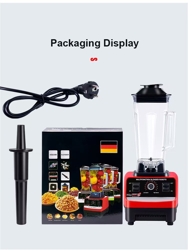 Sonderangebot Hochleistungsmixer 3-4 Personen Küchenmaschine Eiscrusher Mixer Blender Haushaltsvollautomatischer Entsafter Großhandel