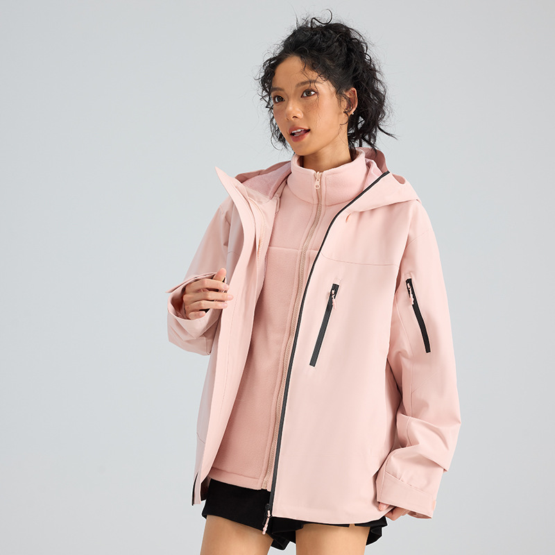 Área azul azul azul con la misma armadura serie de traje de asalto 3 en 1 al aire libre impermeable al aire libre abrigo de montaña desmontable