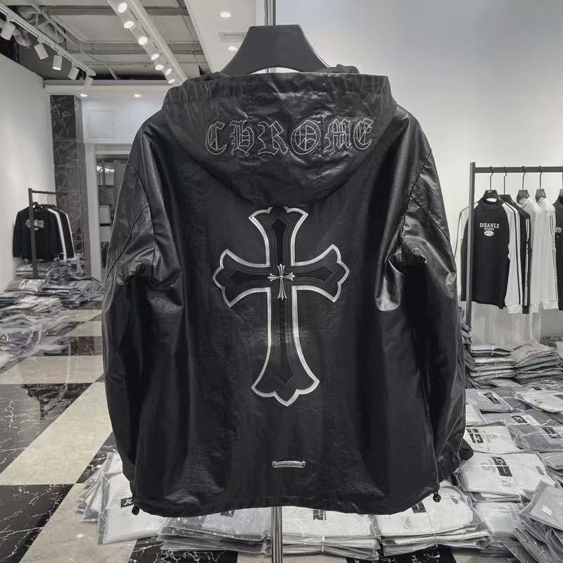 2025 European New High-End Trendy Brand Hooded Jacket Cross Autum European Men's Casual Jacket 2025 European New High-End Trendy Brand Hooded Jacket Cross Autum European Men's Casual Jacket