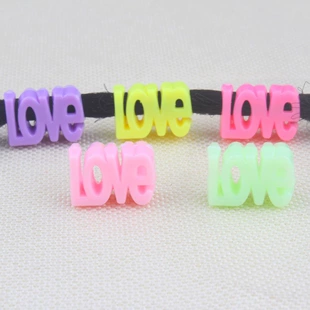 Бусины для дредов LOVE акрил DIY