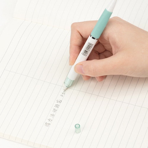Deli S327 automatic pencil 0.5mm simple metal mechanical pencil for primary school students to write and press the pencil continuously