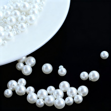 厂家2-14mm贝珠散批仿天女施家珍珠澳白金珠akoya全孔diy散珠配珠