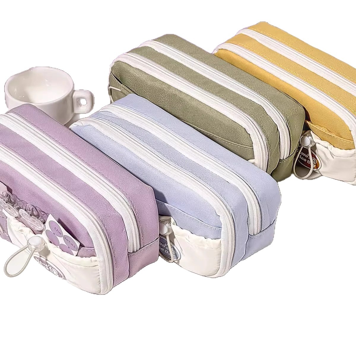 Estuche de lápices sencillo y moderno para niños y niñas, caja de papelería de alta calidad, nueva bolsa de papelería