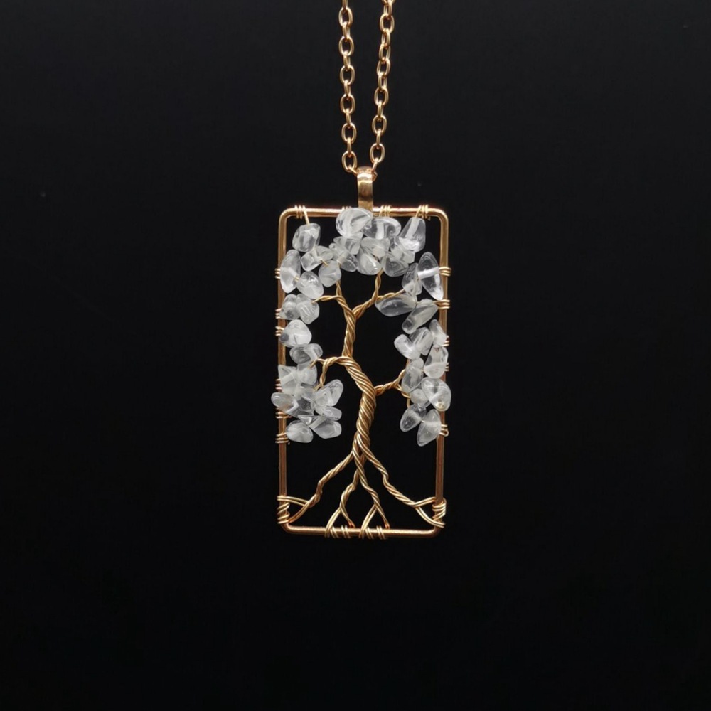 Ethnic Style Tree Crystal Plating Pendant Necklace 1 Piece display picture 4