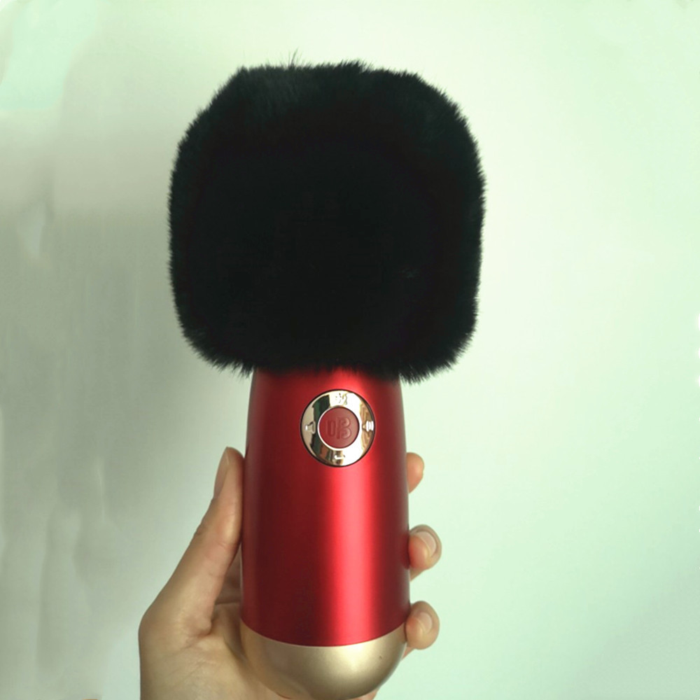 Suitable for singing bar elf Q3 microphone Mao Mao sleeve microphone protective sleeve windproof Mao cover anti-noise sleeve processing customization