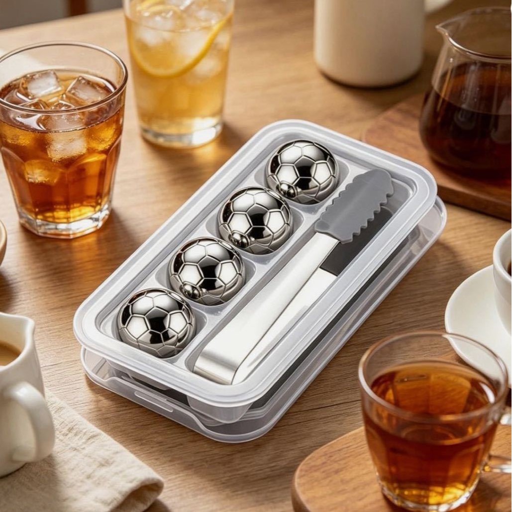 United States, Canada, and Mexico World Cup Football Limited Edition 304 Stainless Steel Ice Hockey Set