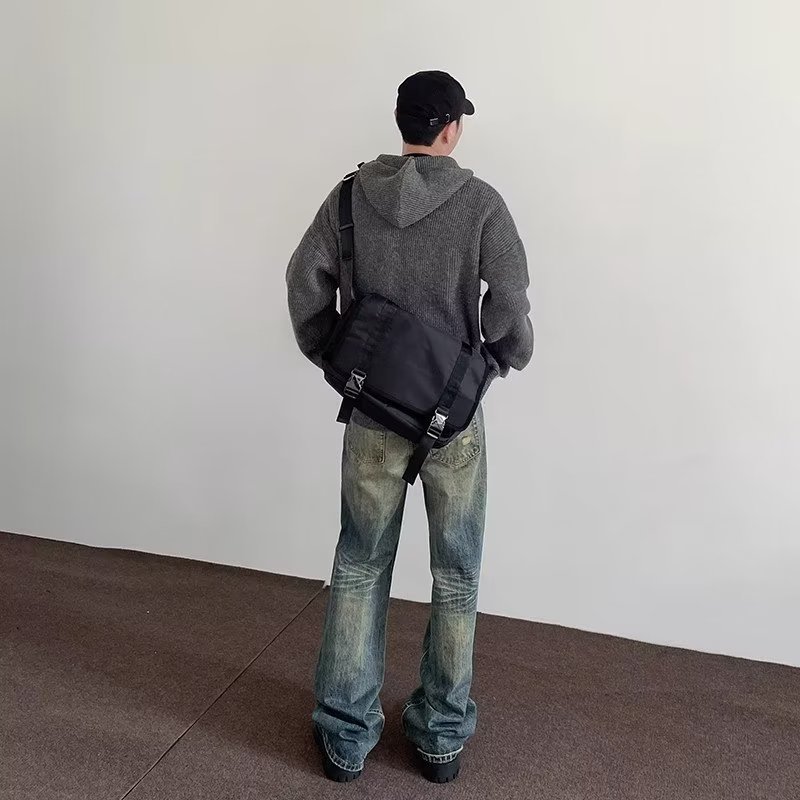 American High Street Vibe Retro Washed Old Jeans Men's Tide Straight Tube Slightly Thin Cleanfit Long Pants_mkmklike.com