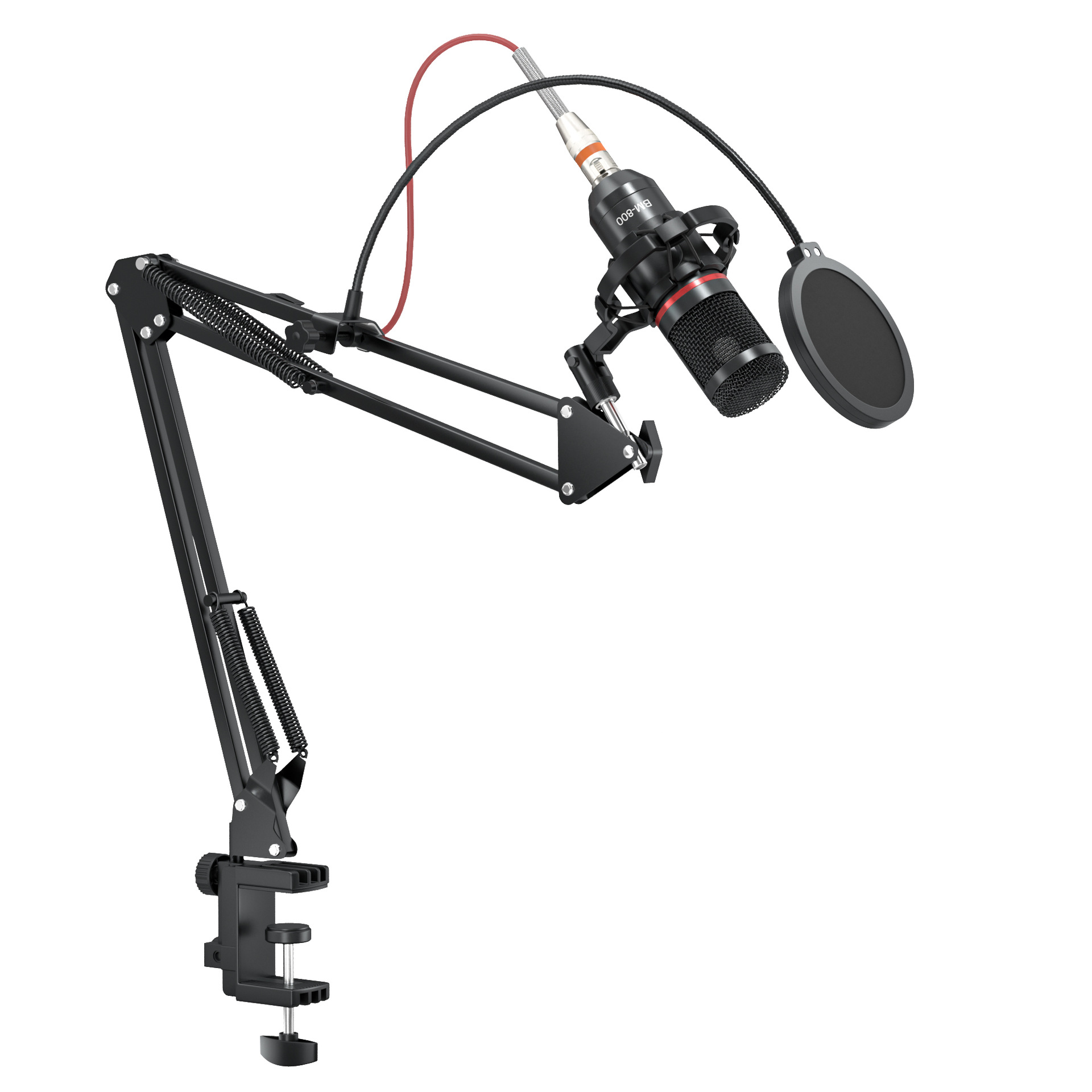 Micrófono de condensador BM-700 de fabricante al por mayor para karaoke con teléfono móvil, micrófono para transmisión en vivo por computadora, micrófono de grabación BM800 para transmisión en vivo.