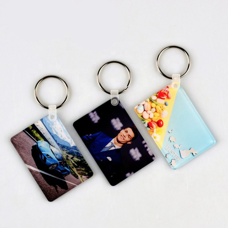 Thermal sublimation acrylic keychain single-sided printing thermal transfer acrylic keychain DIY printing with coating