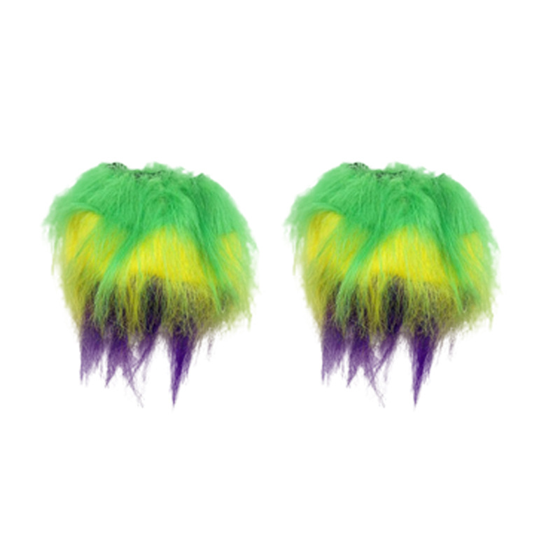 Nuevos productos transfronterizos Mardi Gras set de sequillas oro violeta verde fiesta de baile disfraz de bar espectáculo