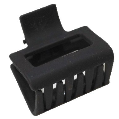Pinza shark cuadrada tamaño mediano (4-5cm) – color marrón mate, para cola alta