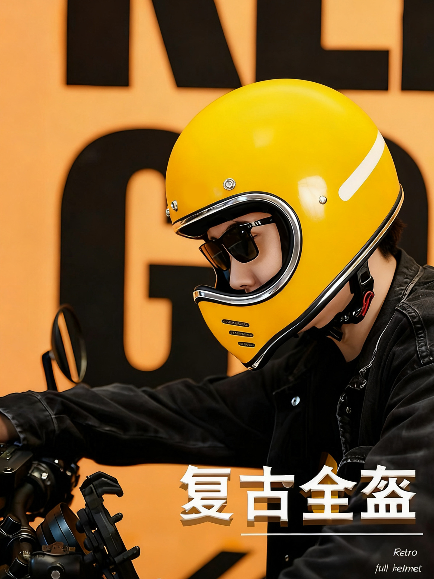 Japanese-Style Pointed Helmet Retro Cruiser Rider Helmet Motorcycle Scooter Fiberglass All-Season Space Full-Face Helmet