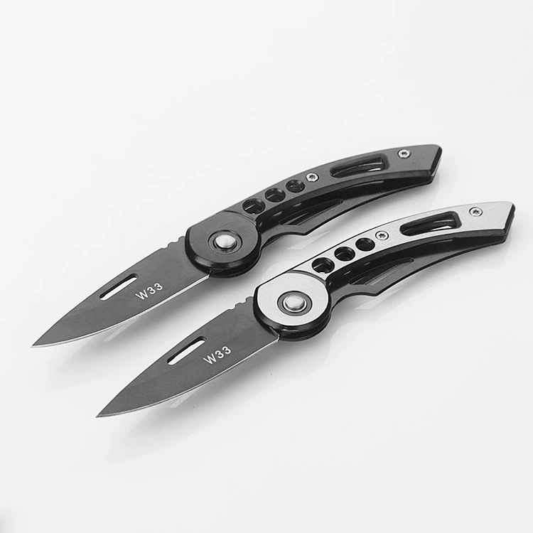 Из нержавеющей стали Уличное оборудование для кемпинга Мини Портативный Открытый инструмент самообороны удобный брелок для ключей нож для фруктов складной нож