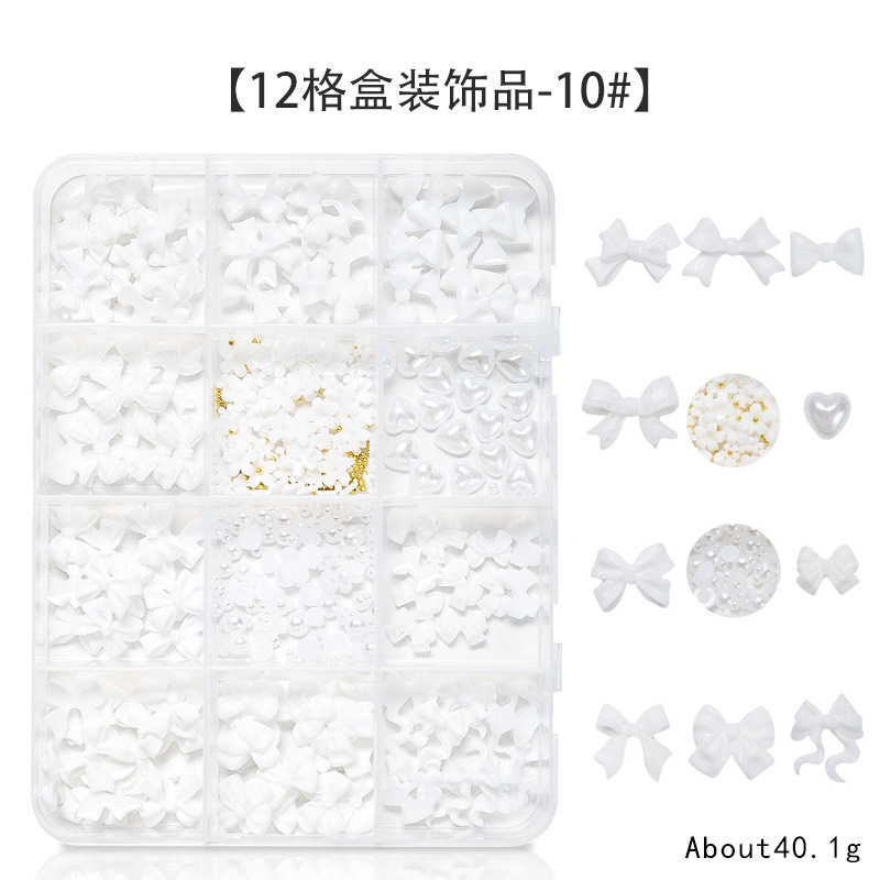 Explosión 3D aurora estereoscópica corbata de mariposa flores joyas de manicura resina roja red taladro plano accesorios de perlas semicirculares