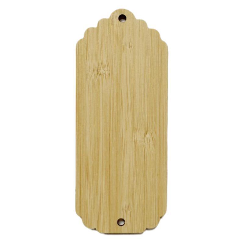 Artesanía de madera Marca de madera Piezas de bambú Material de bambú de bricolaje Material de bambú hecho a mano Flor seca Marcador Colgante Marca de madera