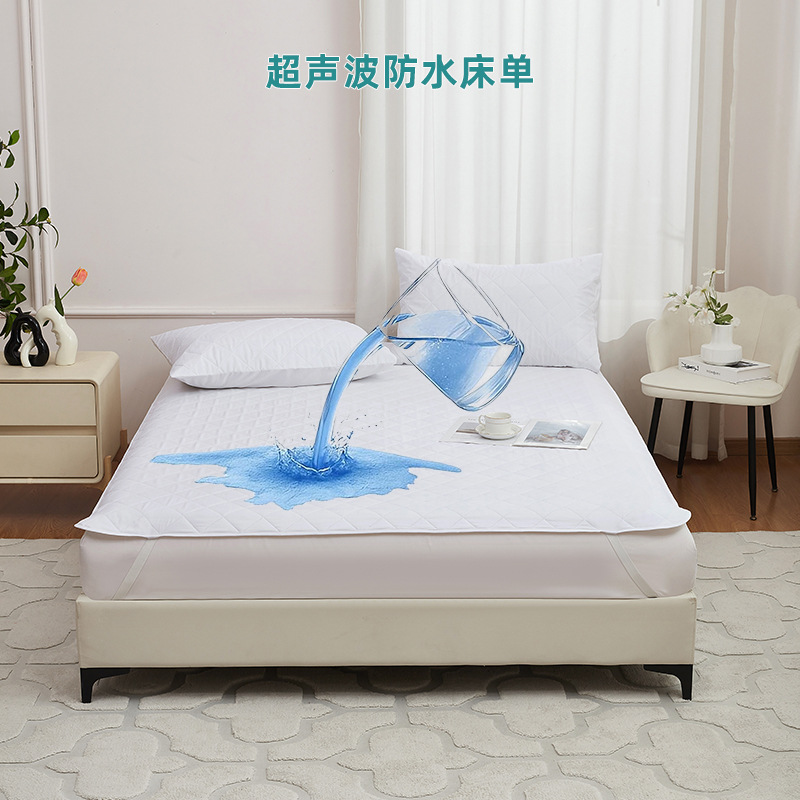 Cross-border Amazon waterproof quilted bed hat urine-proof bed sheet Simmons mattress protective cover foreign trade non-slip dust bedspread
