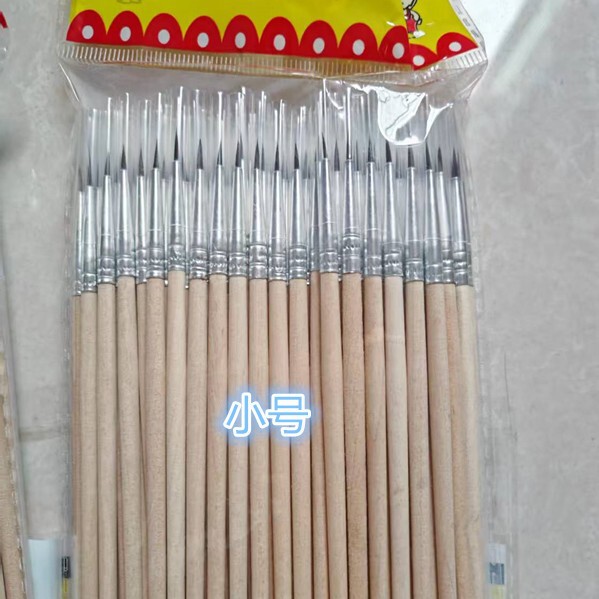 工場価格の卸売りの実木の竿のナイロンの毛の線の筆の爪の筆の線の筆の線の線の筆の線の線の絵画の美術の筆の水のチョーク|undefined