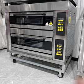 双托盘食品烤箱 四托盘电脑版商用烤箱 六托盘大型面包烘烤炉