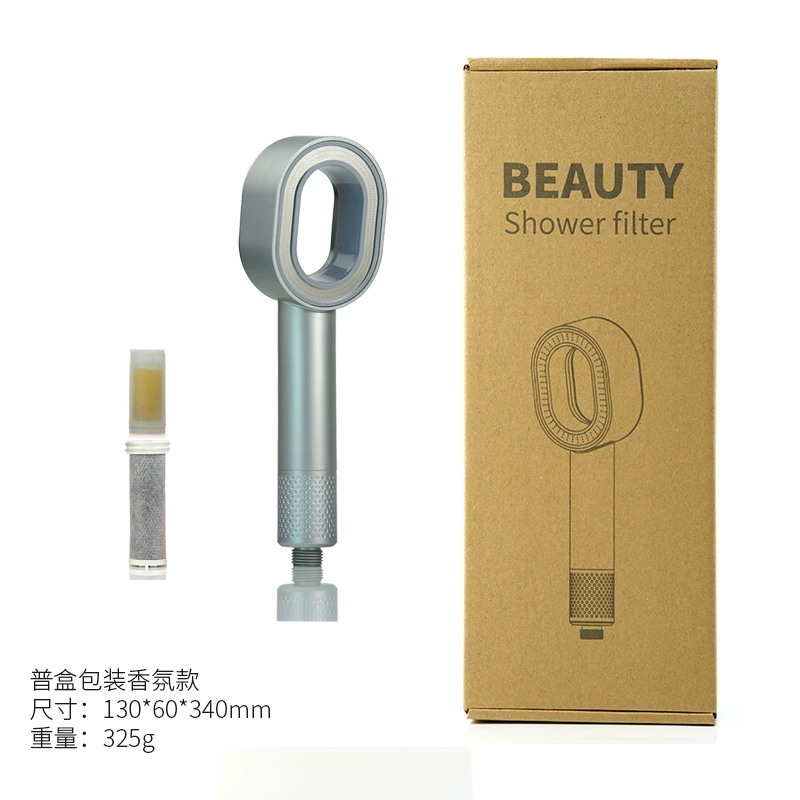 Ароматерапевическая душевая насадка (стиль Dyson) с угольным фильтром и подарочной упаковкой, 34×13×6 см