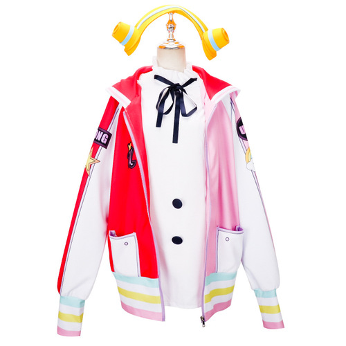 Crown Pirate King cosplay costume, Pirate King RED Theater Version World's Singer UTA Uta cosplay