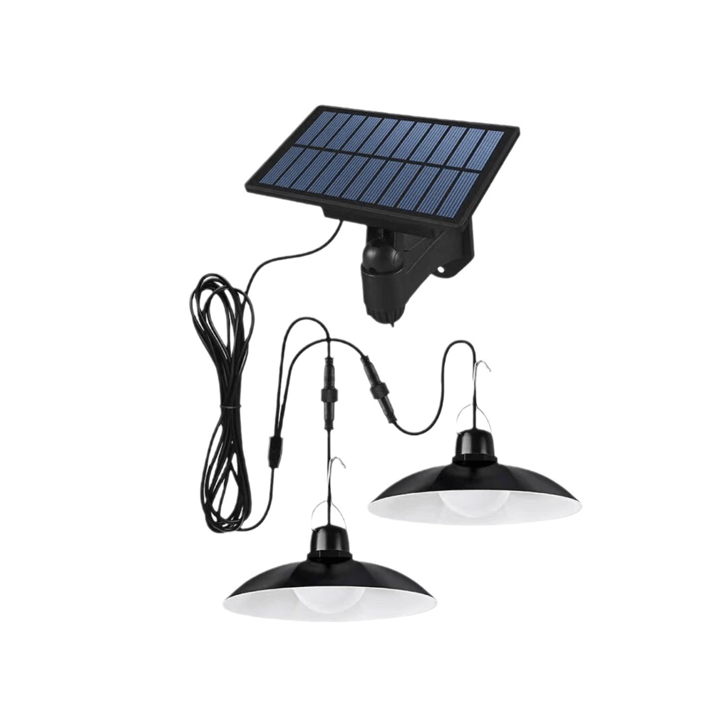Nuevo tipo de lámpara solar dividida lámpara de iluminación doméstica al aire libre un remolque dos lámpara de iluminación de patio camping al aire libre lámpara de campamento