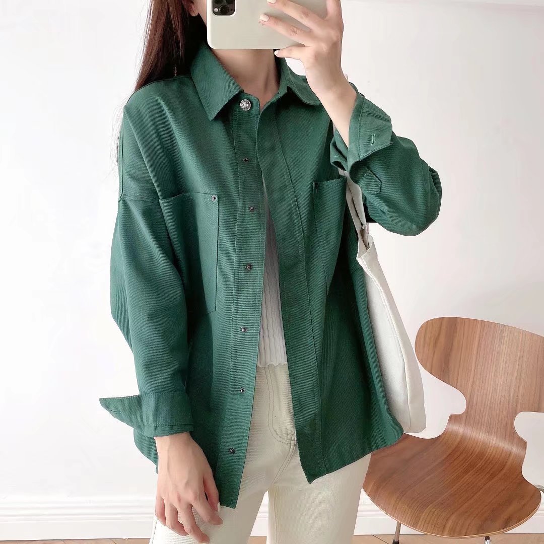 2024 Spring New Product: Women's Urban Leisure Water Washed Cowboy Jacket M2_voghion.com