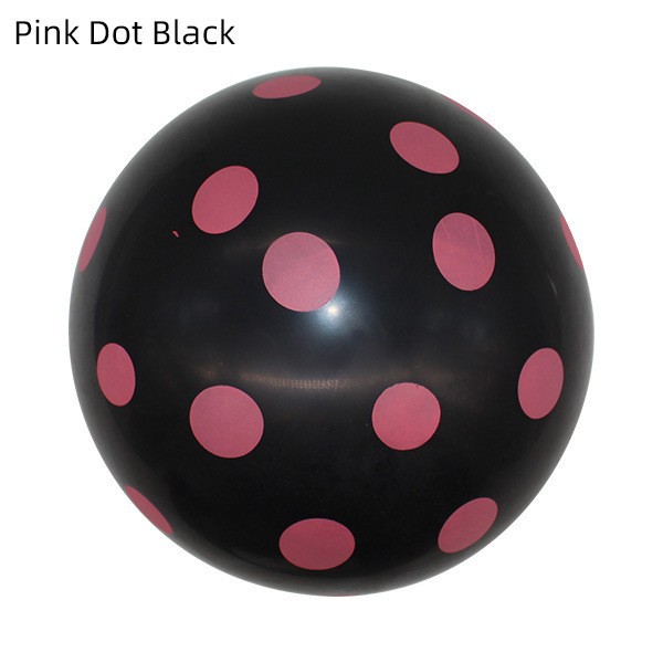 12 pulgadas de espesor ins transparente colorido lunares globo bebé niños fiesta de cumpleaños decoración globo de látex