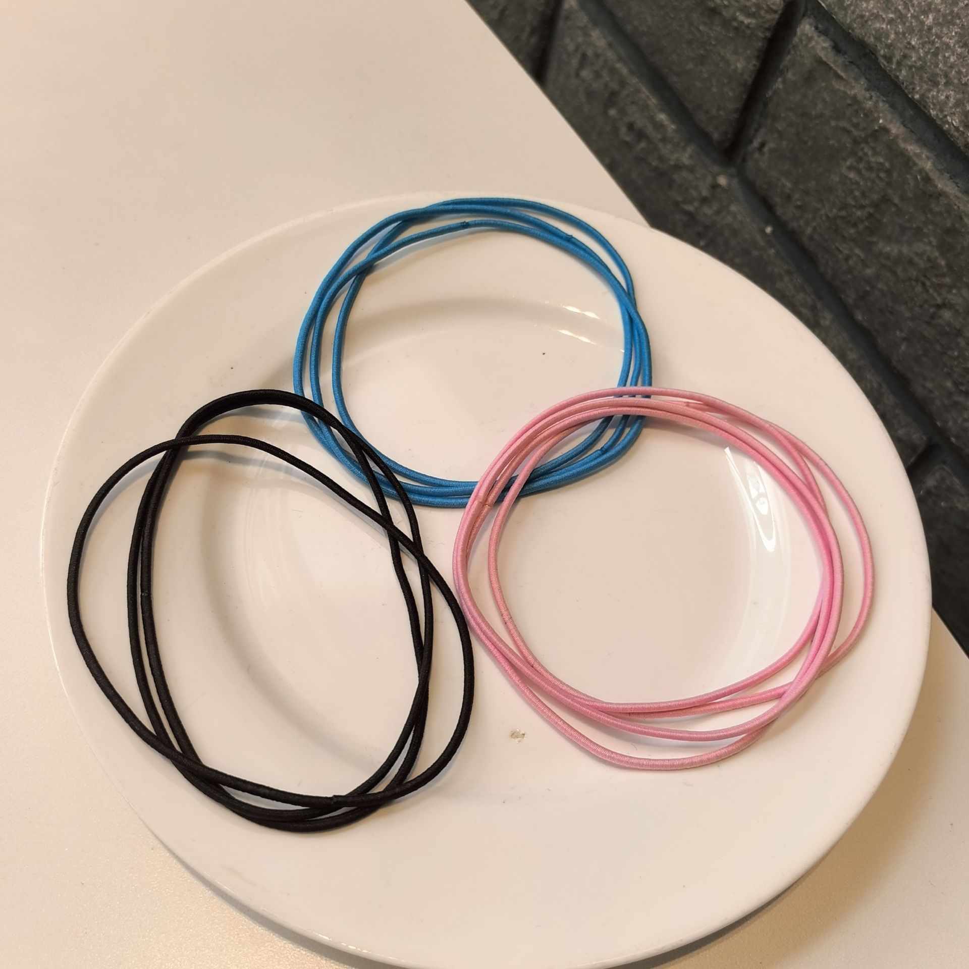 2mm 초대형 헤어밴드 탄성밴드, 무봉제 고탄성 로프 헤어밴드, 장난감 공예품 DIY 고무줄 부자재