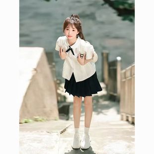 White Shirt Women's Summer Short-Sleeved Jk Uniform Suit High School Student Junior High School Student Graduation Class Uniform School Uniform Japanese Style Preppy Style