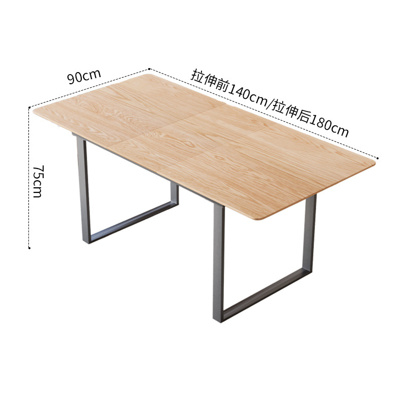 Mesa de comedor simple mesas de comedor estirables mesas de comedor rectangulares mesas de estudio mesas de comedor multifuncionales para hogares pequeños