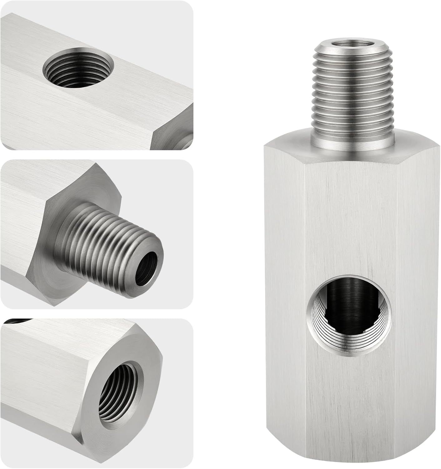 Cross-border modified auto parts M12 tee to 1/8NPT side hole oil pressure sensor adapter diameter change joint