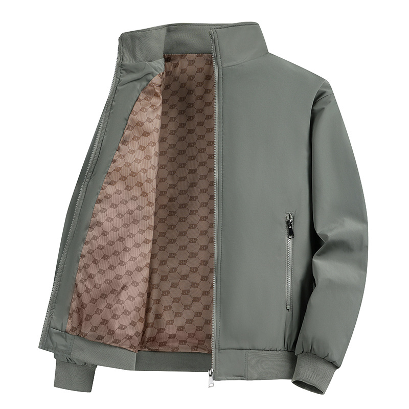 M-8XL nueva chaqueta de otoño e invierno de talla grande más grasa para hombres nueva chaqueta suelta de tendencia casual de todo fósforo con cuello alto