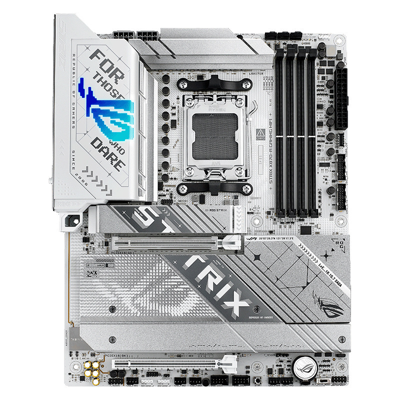 Asus Rog Strix X870-A Gaming Wifi Snow White Motherboard Is Suitable for Am5Cpu9900X9950X Asus Rog Strix X870-A Gaming Wifi Snow White Motherboard Is Suitable for Am5Cpu9900X9950X