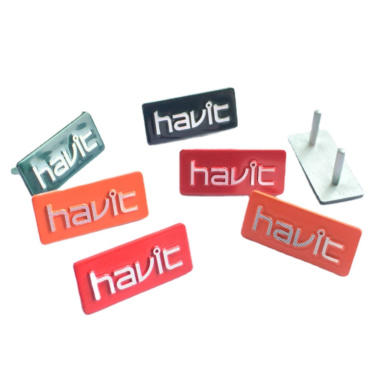 供应金属高光铝牌 彩色丝印烤漆LOGO铭牌 填油拉丝批花标牌带脚胶