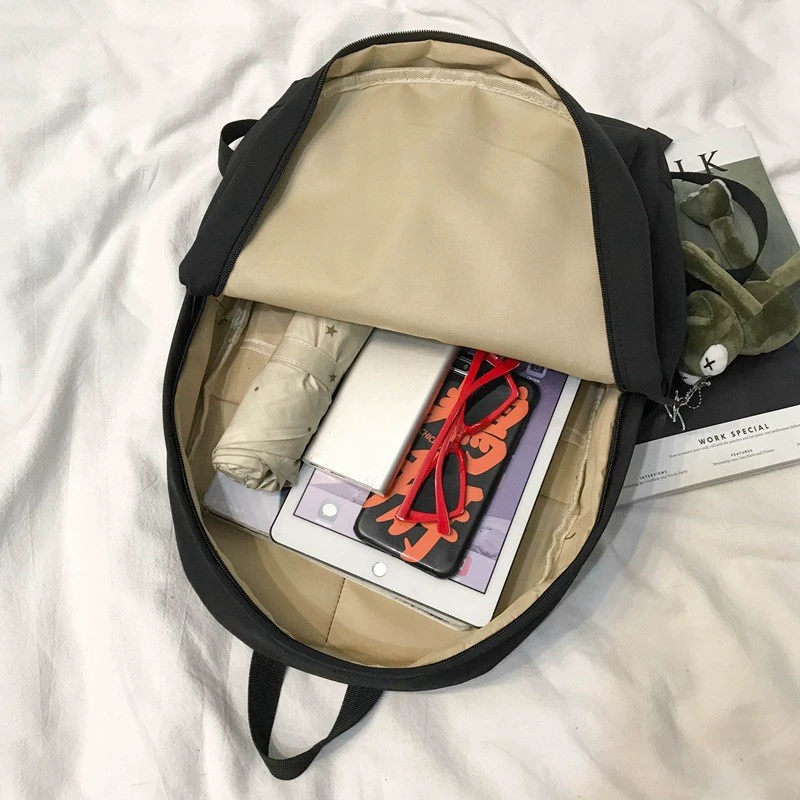 Capacious backpack, brand shoulder bag, Korean style, for teenagers, for students