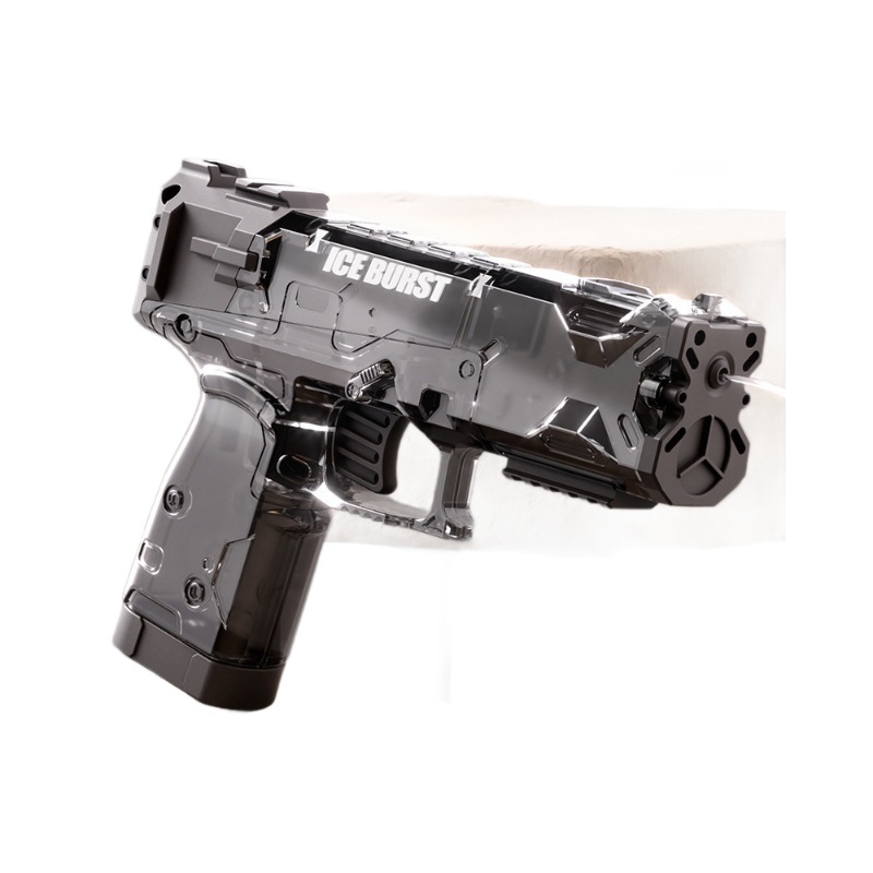 Pistola de agua con explosión de hielo, juguete para niños, rociado de agua, ráfaga manual, 2025 nuevo mini pequeño, pistola de agua, niña, niña, tecnología negra