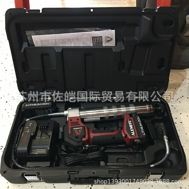阿勒米特Alemite品牌原装20V锂电式黄油枪 596-C型号电动加油枪