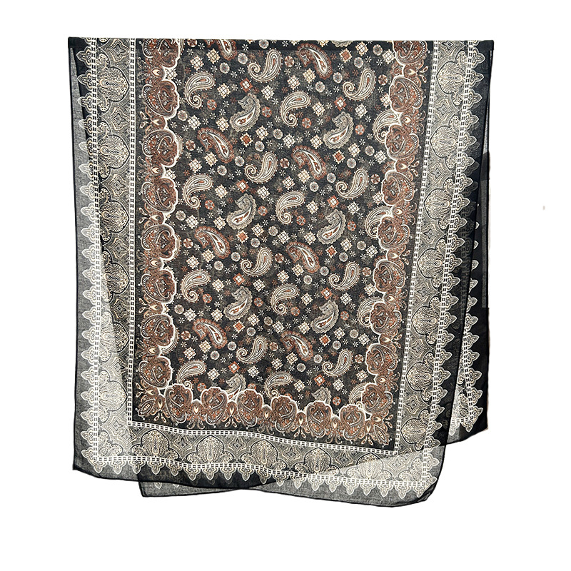 Vintage algodón y lino bufandas elegantes regalos sorpresa del día de la madre mujeres estilo de diseño personalidad de moda