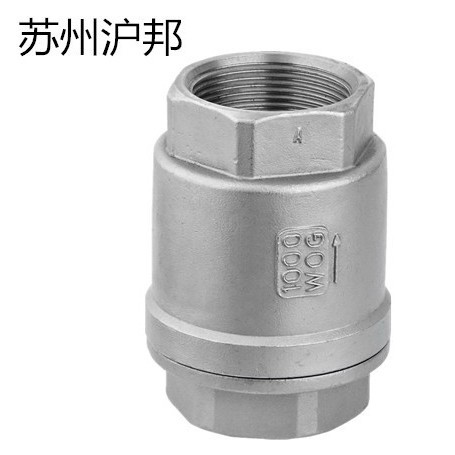304不锈钢立式止回阀H12W-16P立式弹簧止回阀4分 6分 1寸 2寸 1/2