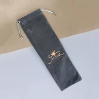 L черный компьютерный кронштейн сумка для хранения фланелевая сумка длинные соломенные палочки для еды ложка тянуть веревку шнурок сумка оптом