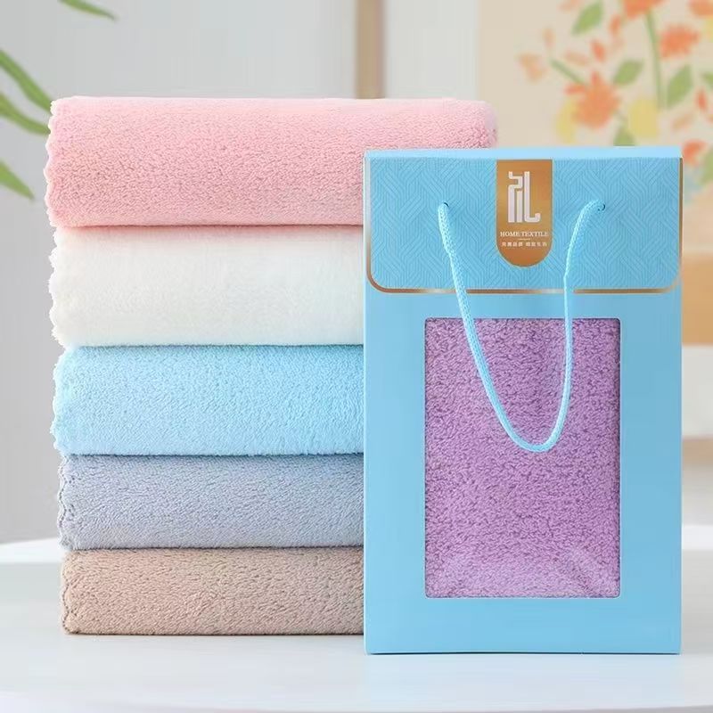 두꺼운 산호 벨벳 보라색 + 파란색 선물 상자
