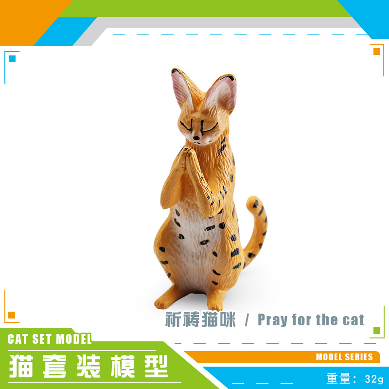 Gato de simulación transfronteriza modelo animal cognitivo infantil de pelo corto gato de tela gato Maine Coon gato mascota gato adornos