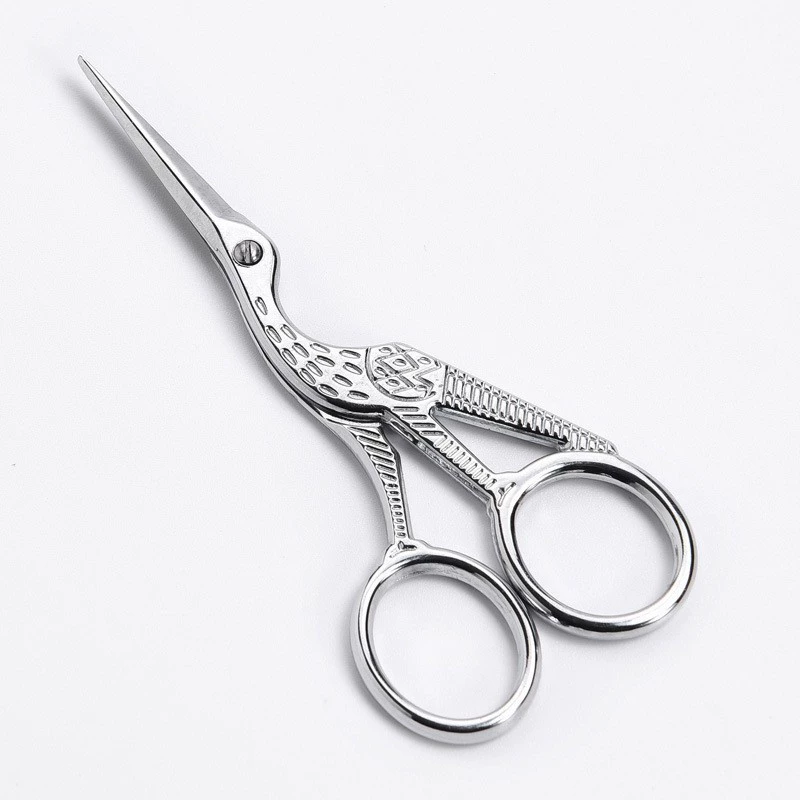 Retro scissors, pack, tea set with accessories