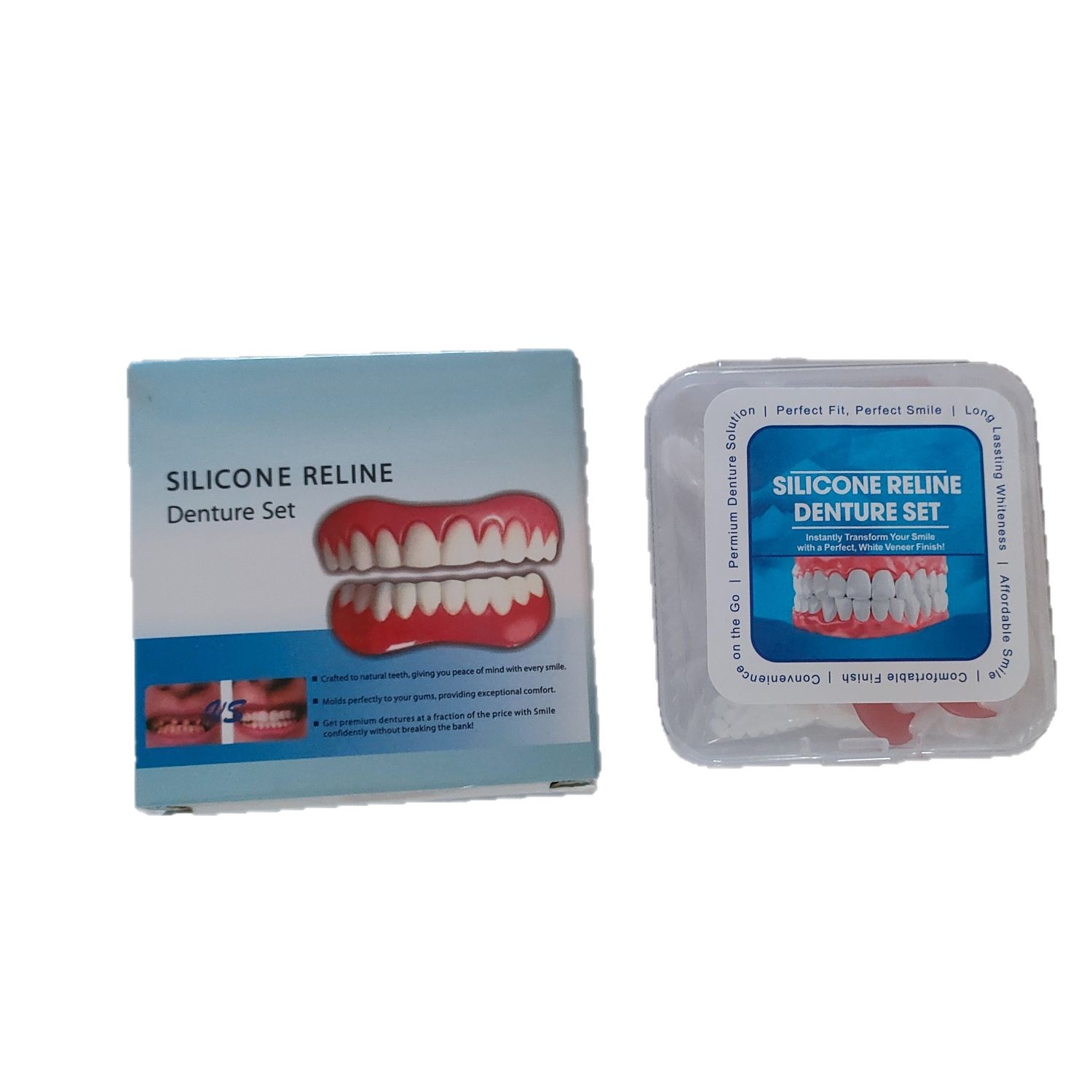 Beautiful teeth denture modification suit teeth beauty smile simulation of upper and lower denture cross-border new color box