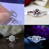 Zirconium, ring with stone, wedding ring, internet celebrity, wholesale