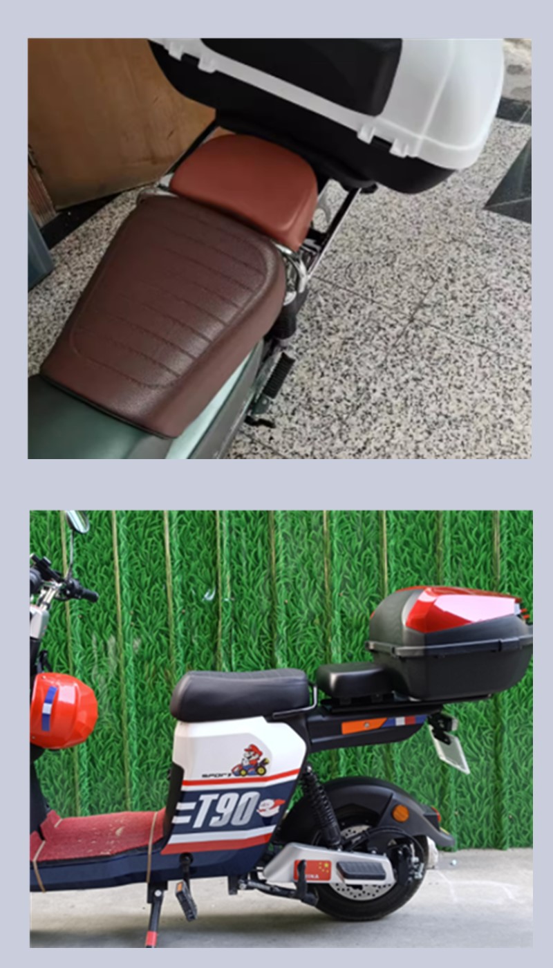Suitable for New National Standard Electric Vehicle Modification and Extended Small Seat Cushion Rear Seat Cushion Saddle Yadi Emma Black Sponge Cushion