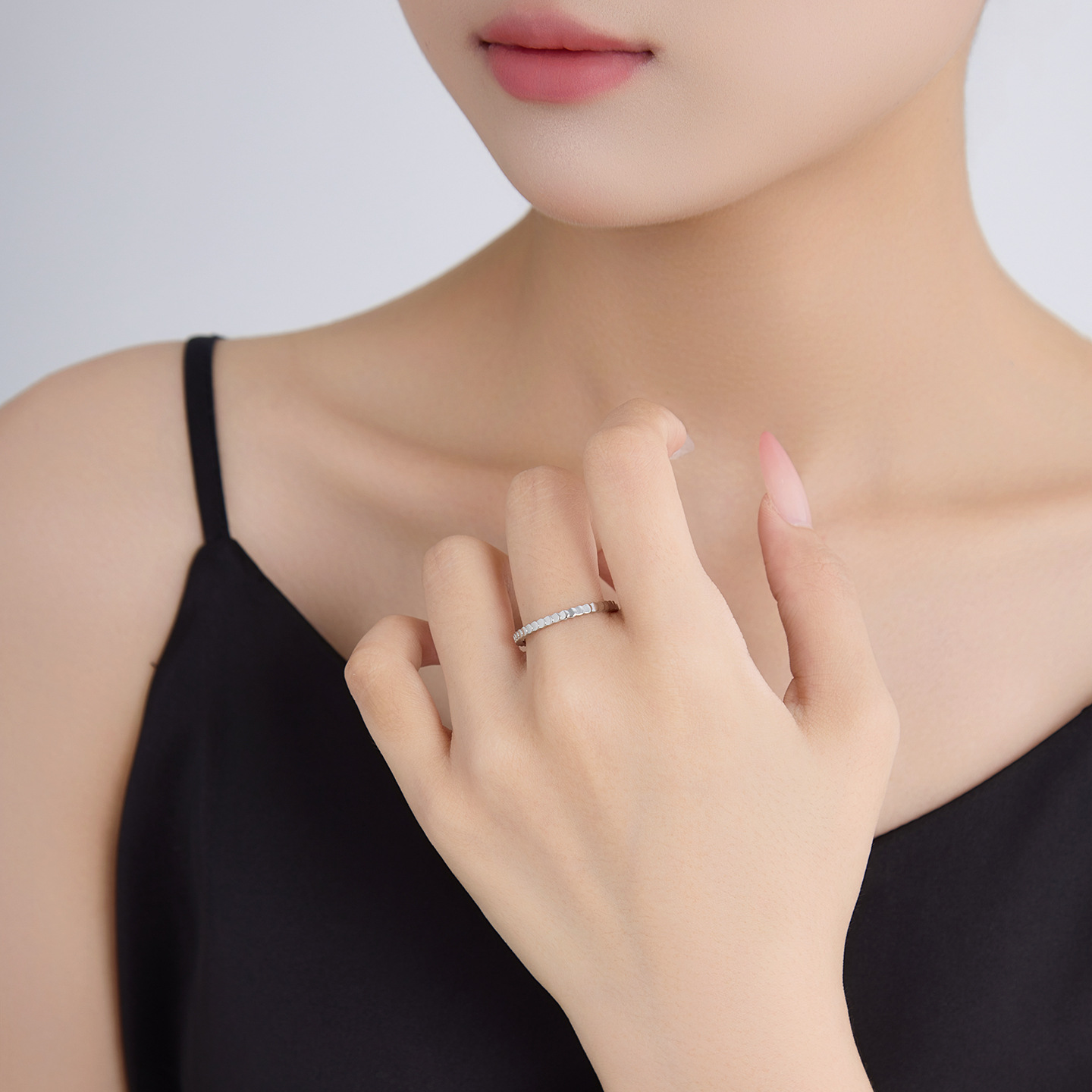 Xuping estilo simple anillo de acero inoxidable transfronterizo europeo y americano fácil de montar anillo de escala de pescado al por mayor image 3