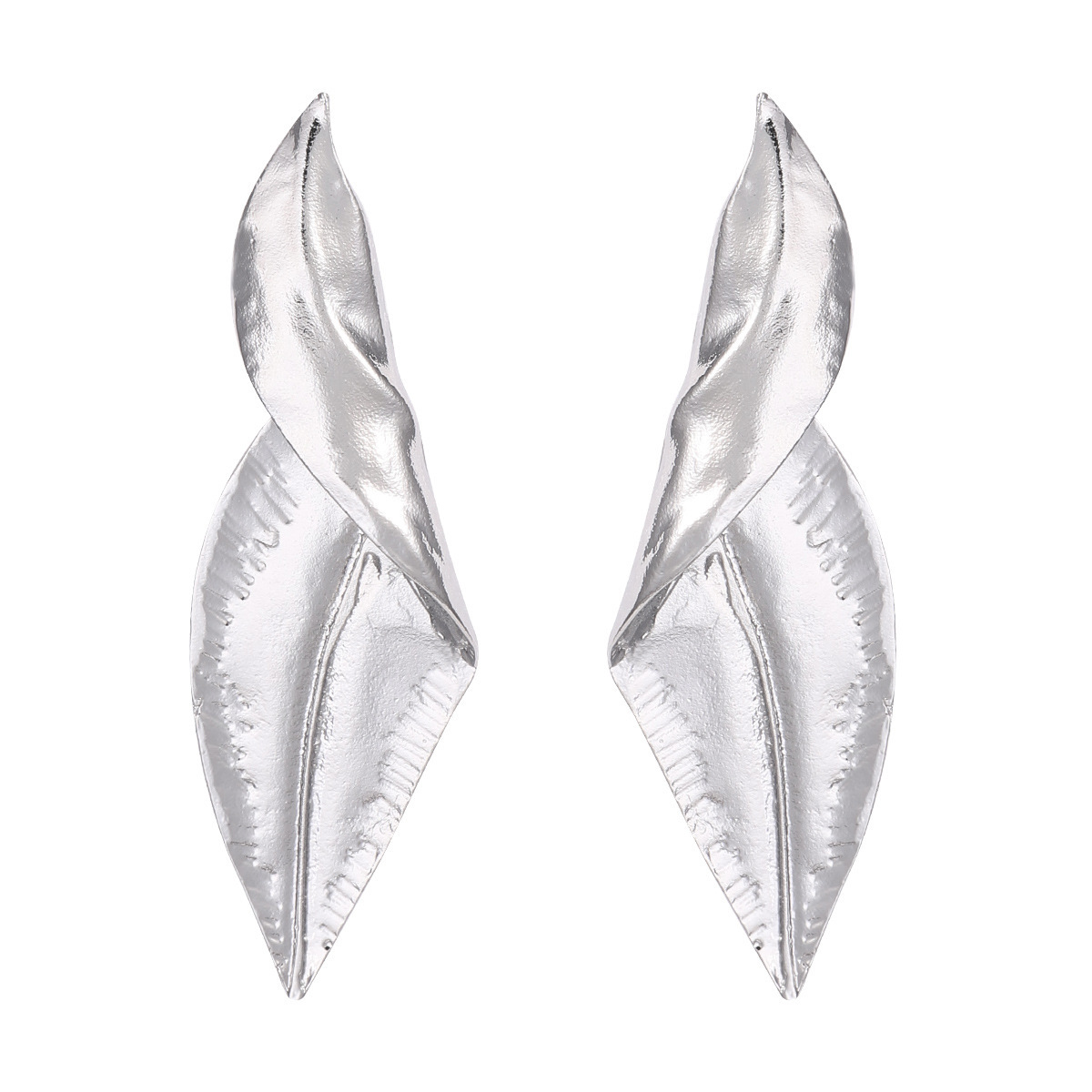18g Weight Earrings Classification 1 Pair Quantity Daily Occasion Alloy Material Leaf, Round Pattern Women'S Gender Irregular Design Retro Style 1 Pair Retro Leaf Round Irregular Alloy Earrings 5