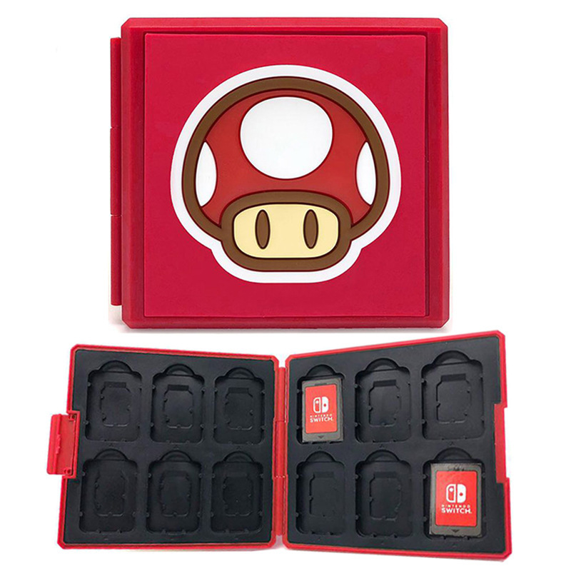 Interruptor de juego caja de cassette NS caja de tarjeta magnética de silicona caja de almacenamiento accesorios OLED caja de tarjeta portátil Lite Accesorios